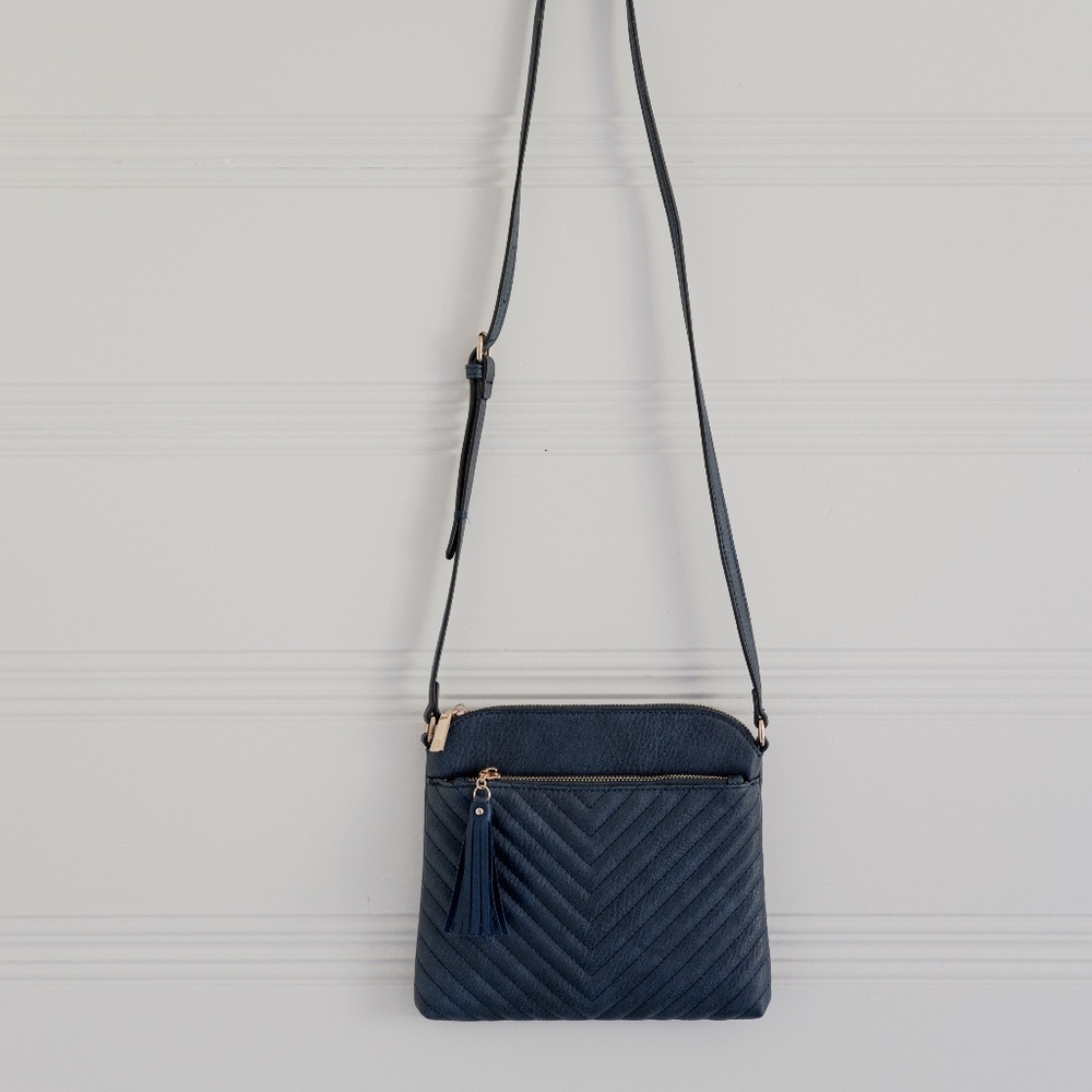 Cross Body Navy and Gold Purse